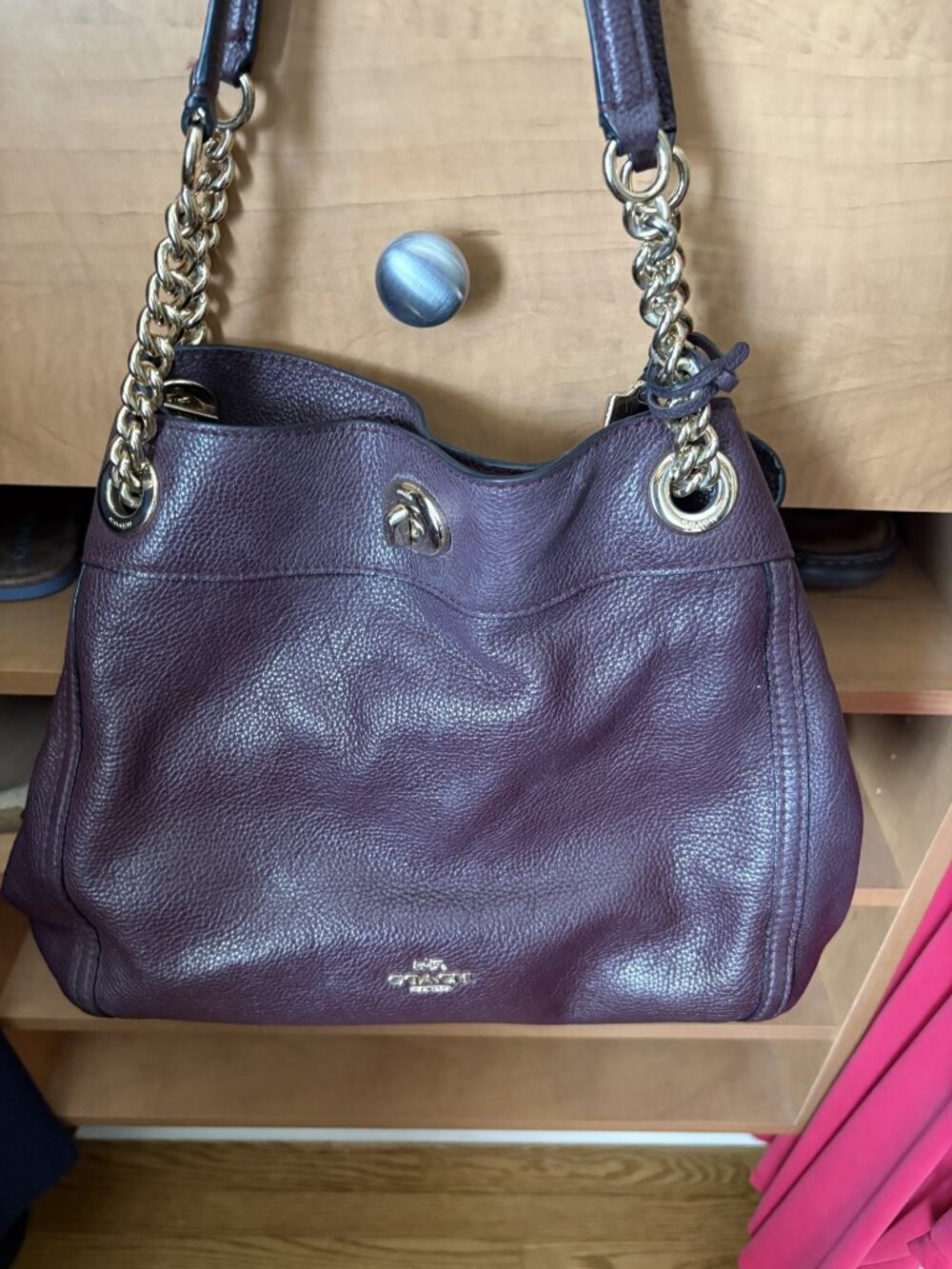 Coach purse Burgundy